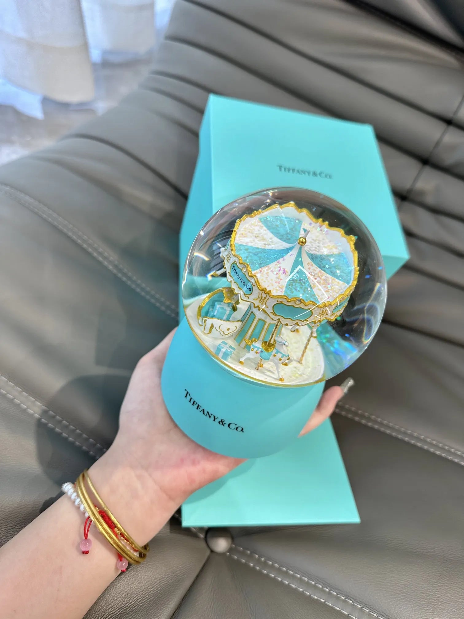 Kristallkugel Weihnachten Tiffany