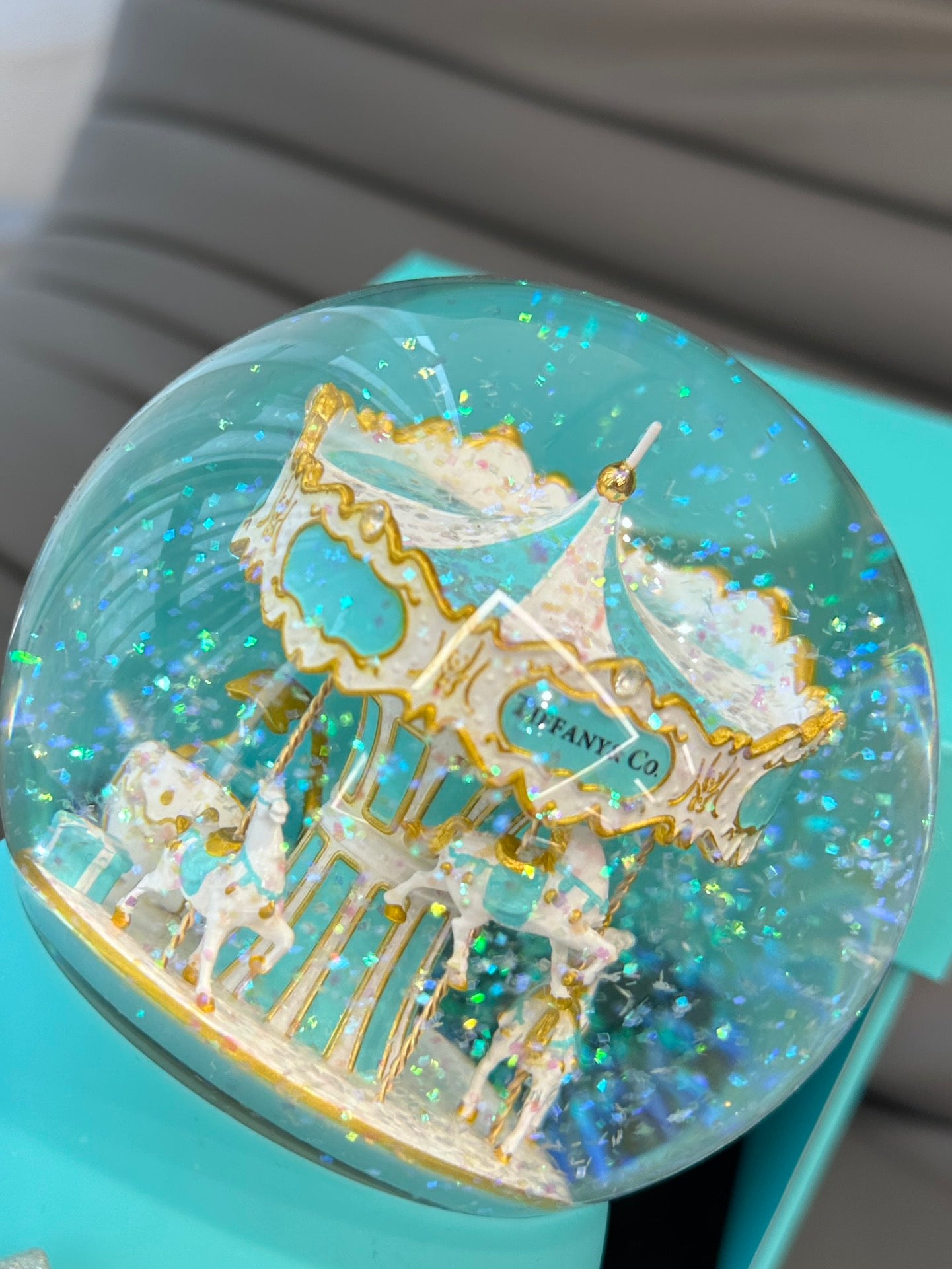 Kristallkugel Weihnachten Tiffany