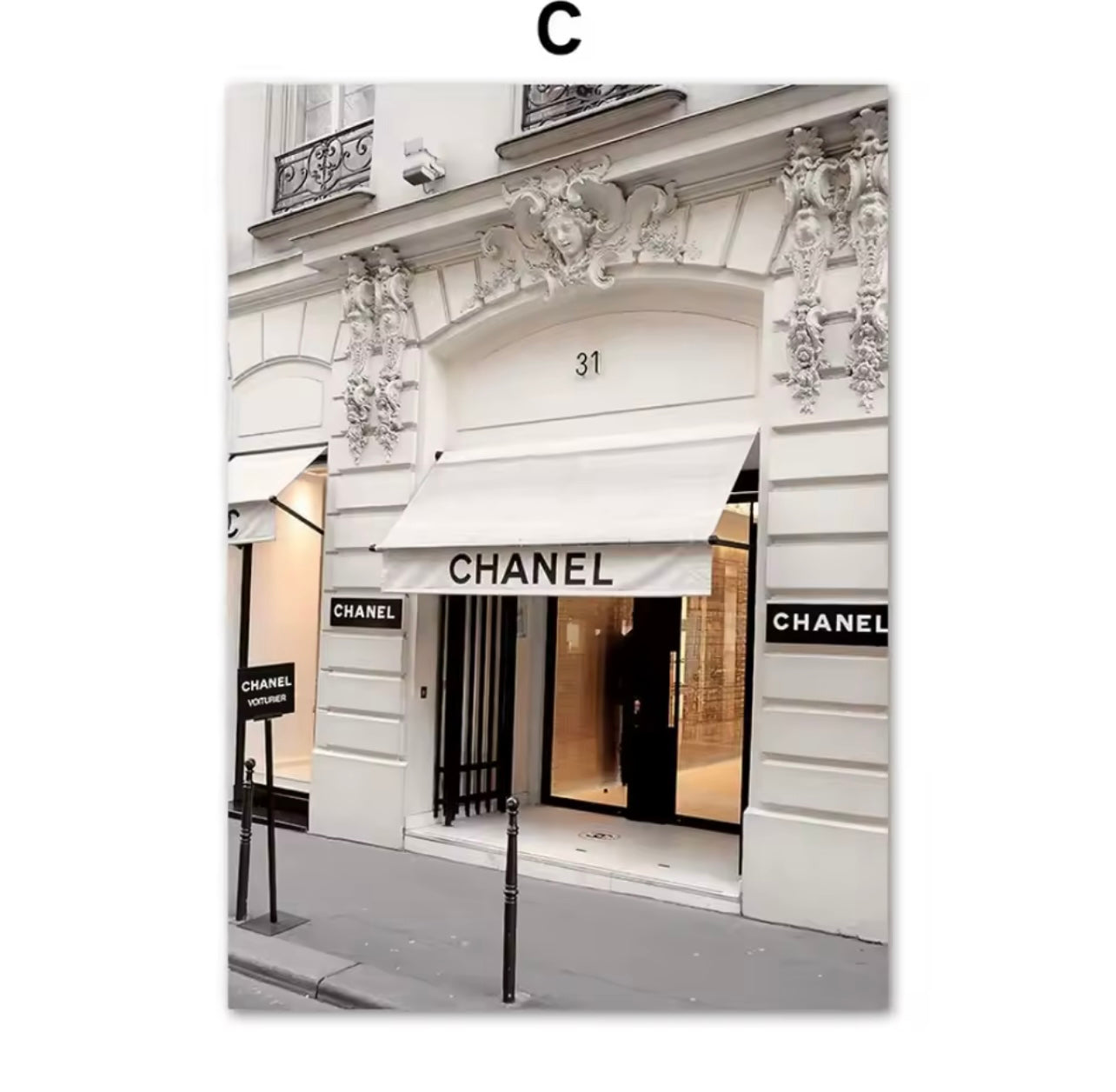 Ch*nel Paris Leinwand