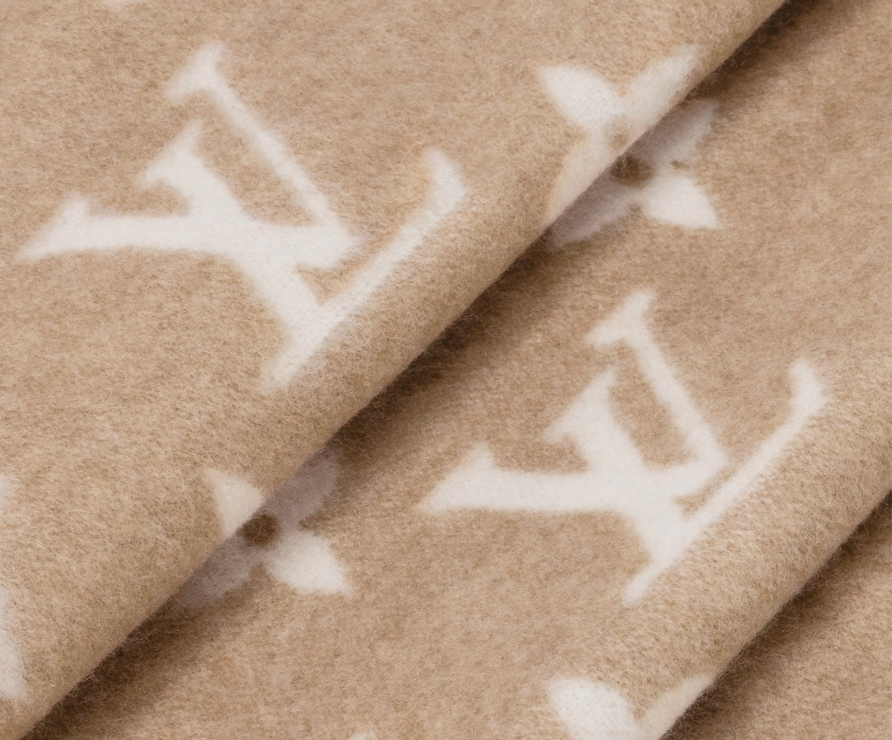 Kariertes Monogramm Beige