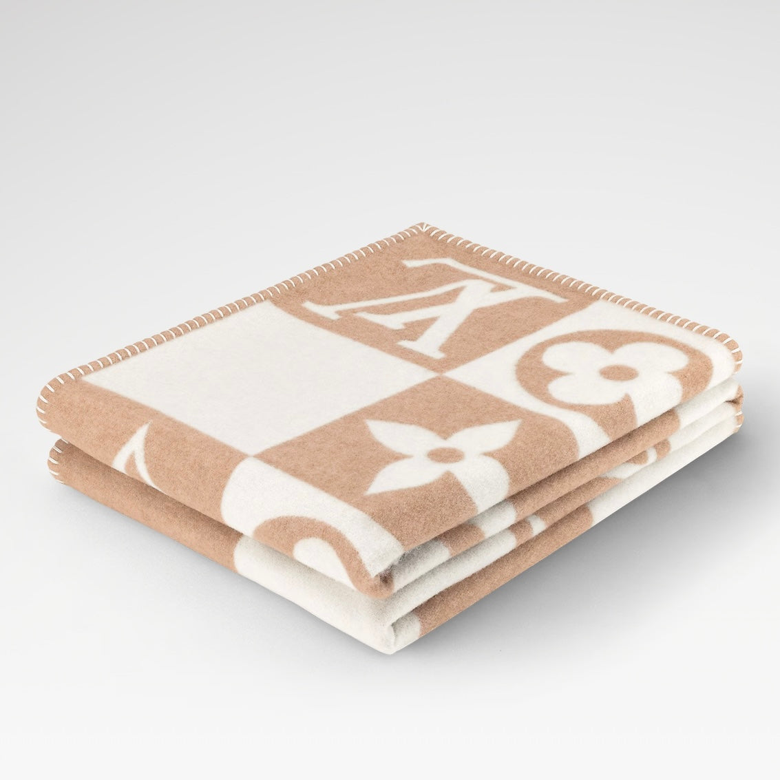 DECKE MONOGRAMM Beige
