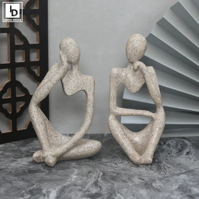 Die Denker Abstrakte Statuen