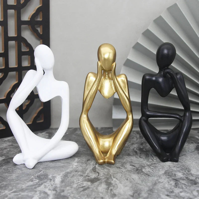 Die Denker Abstrakte Statuen