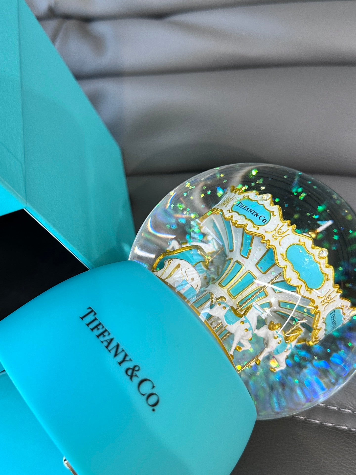 Kristallkugel Weihnachten Tiffany