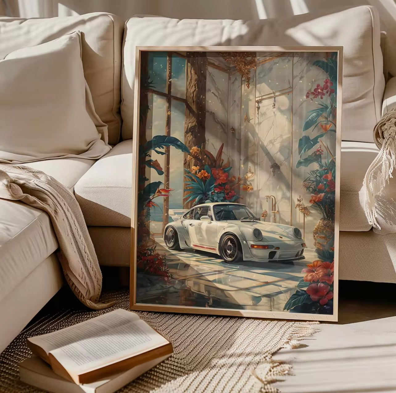 Porsche 911 Wandkunst RWB