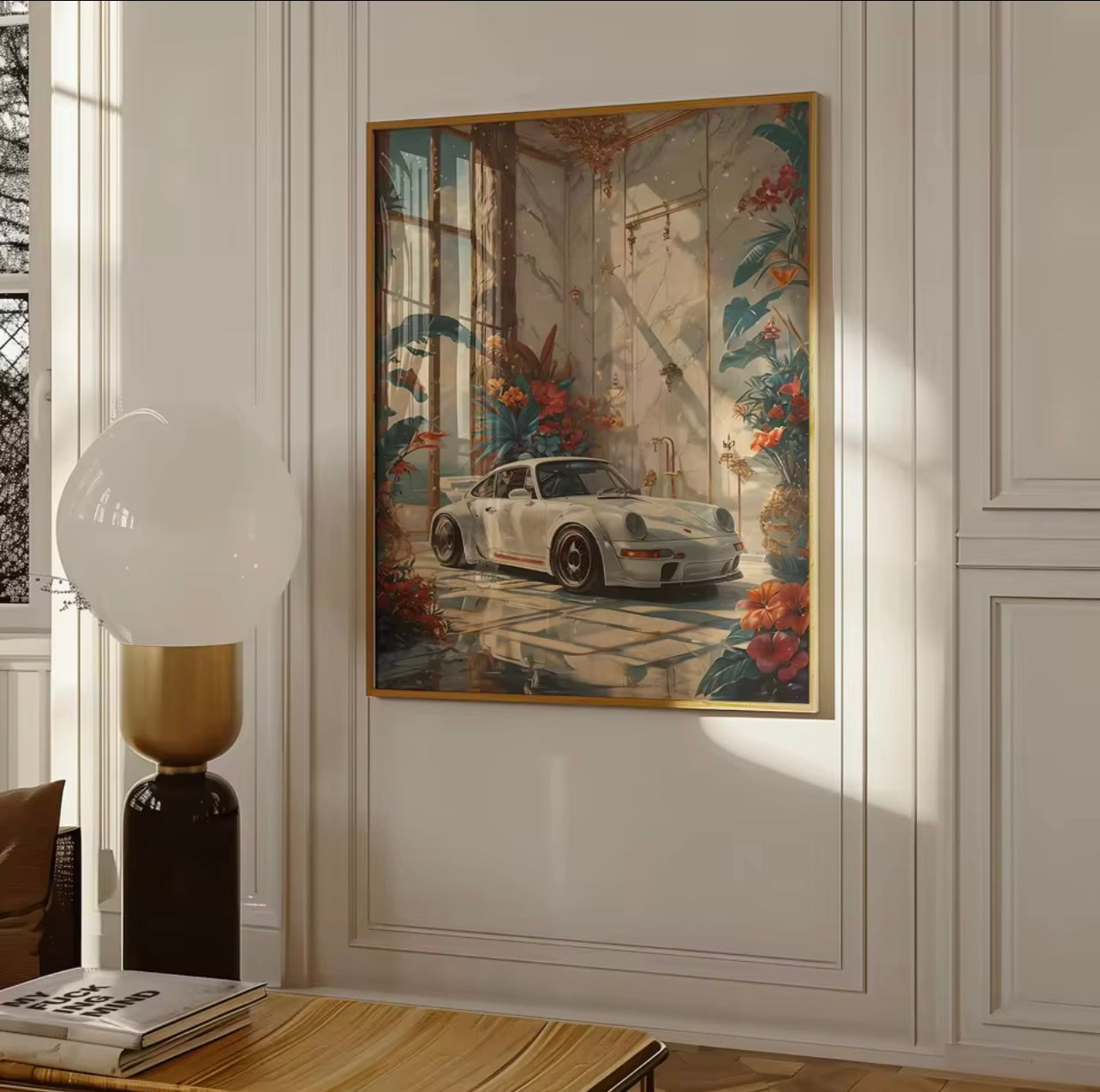 Porsche 911 Wandkunst RWB