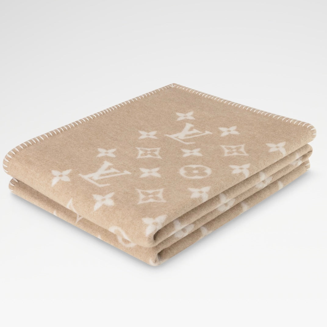 Kariertes Monogramm Beige