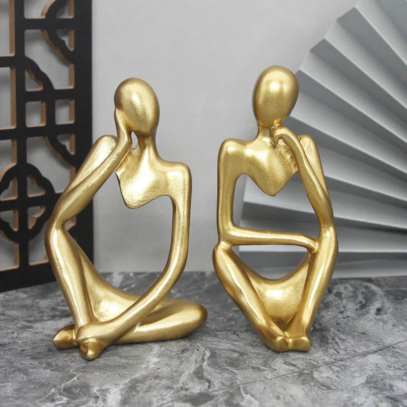 Die Denker Abstrakte Statuen
