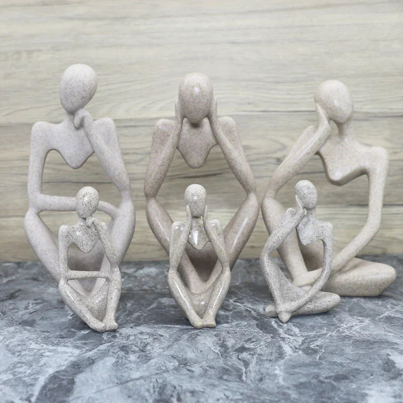 Die Denker Abstrakte Statuen