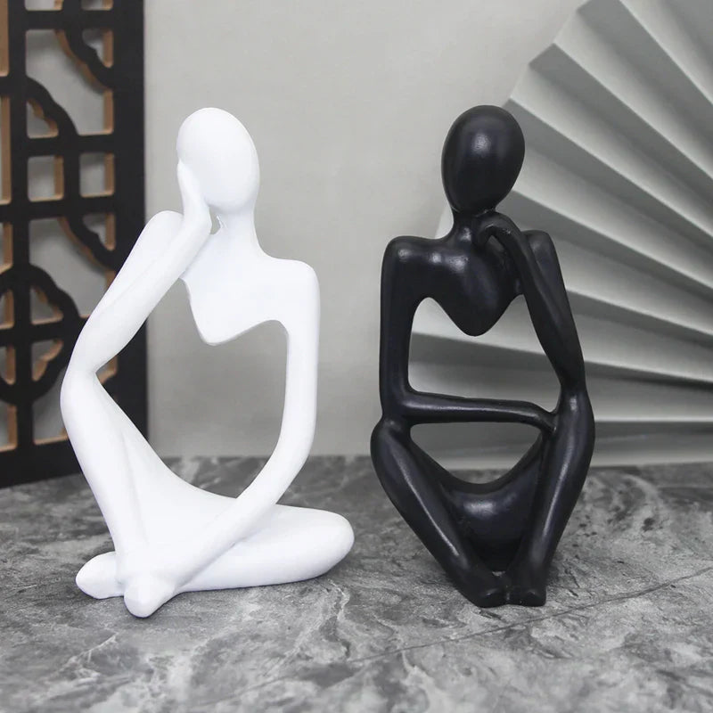 Die Denker Abstrakte Statuen