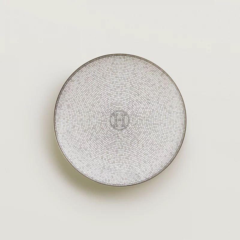 Piatto da pane in porcellana Silver