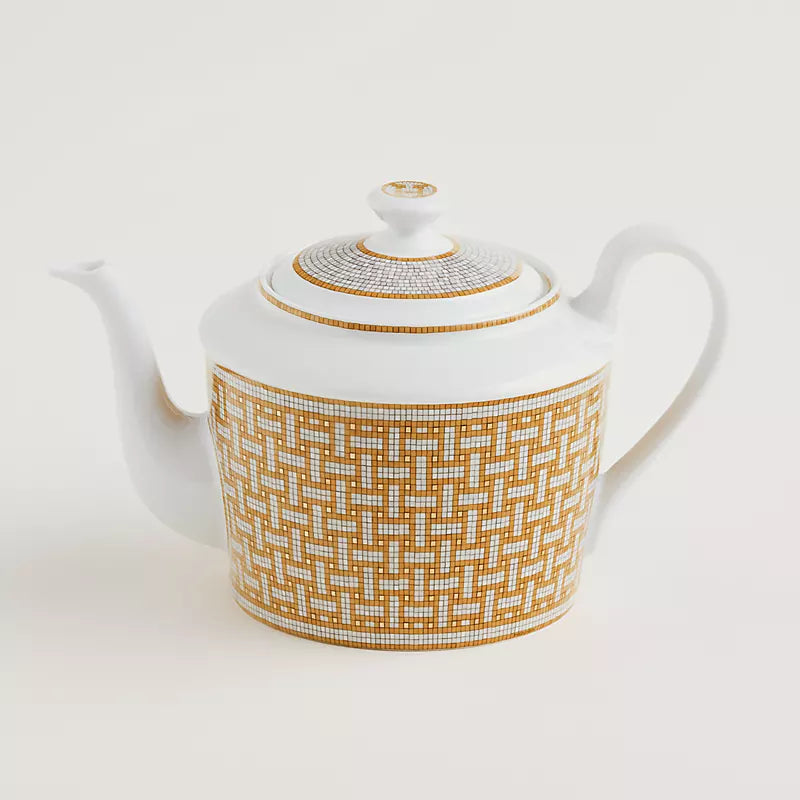 Teiera in porcellana Gold