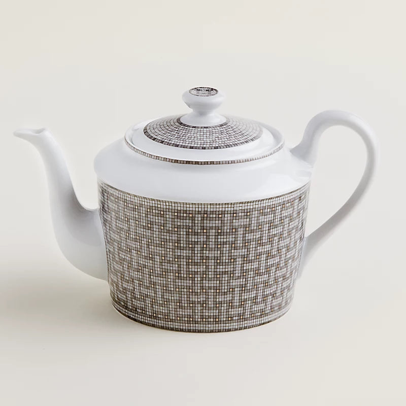 Teiera in porcellana Silver